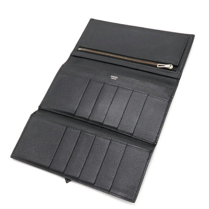 エルメス ベアン2プラ 三つ折り長財布 クシュベルレザー