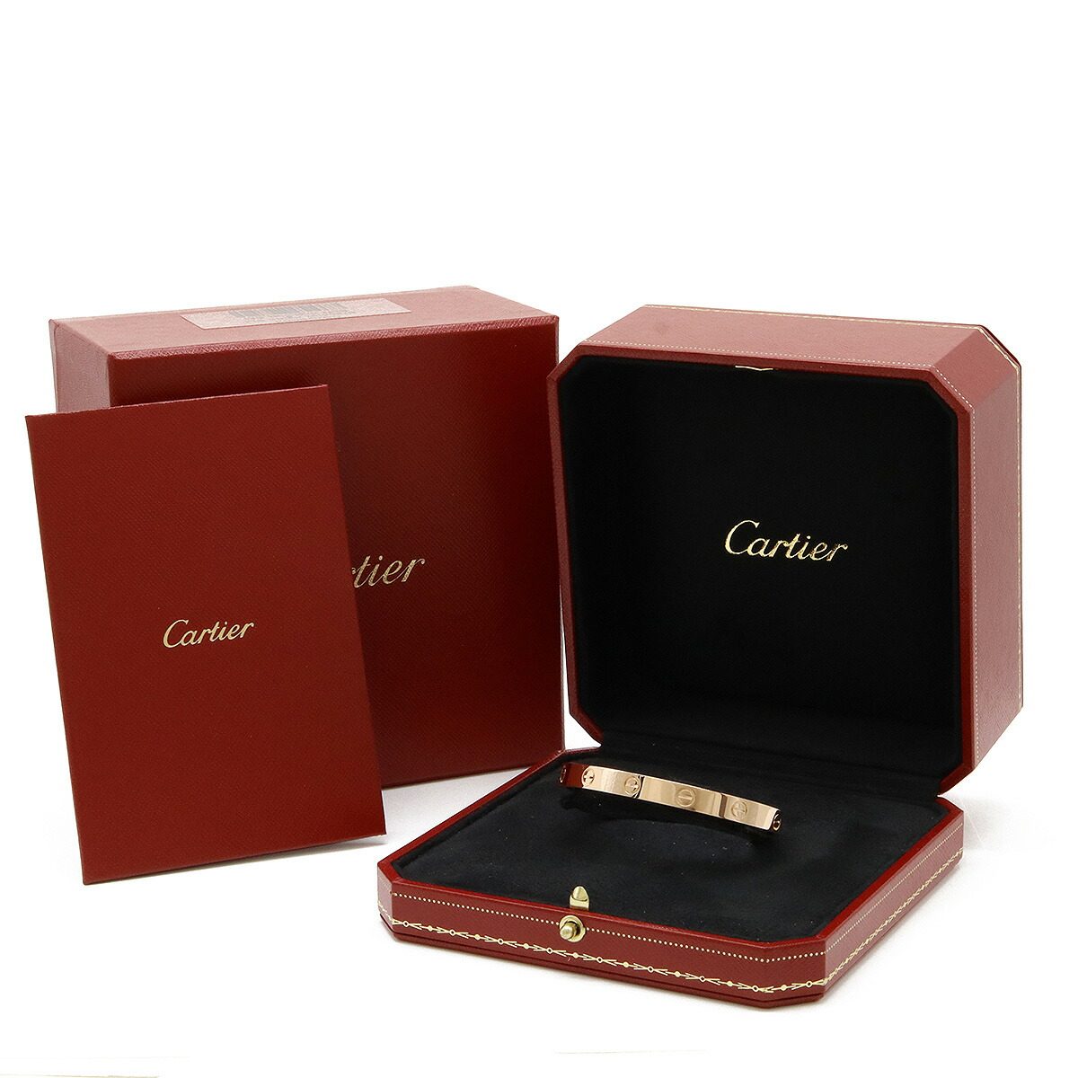 カルティエ LOVE Au750 ブレスレット 17号