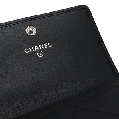シャネル カンボンライン カーフスキン 名刺入れ