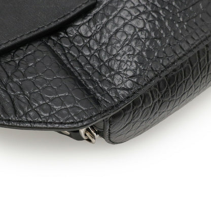 ジミーチュウ クロコ型押しウエストバッグ