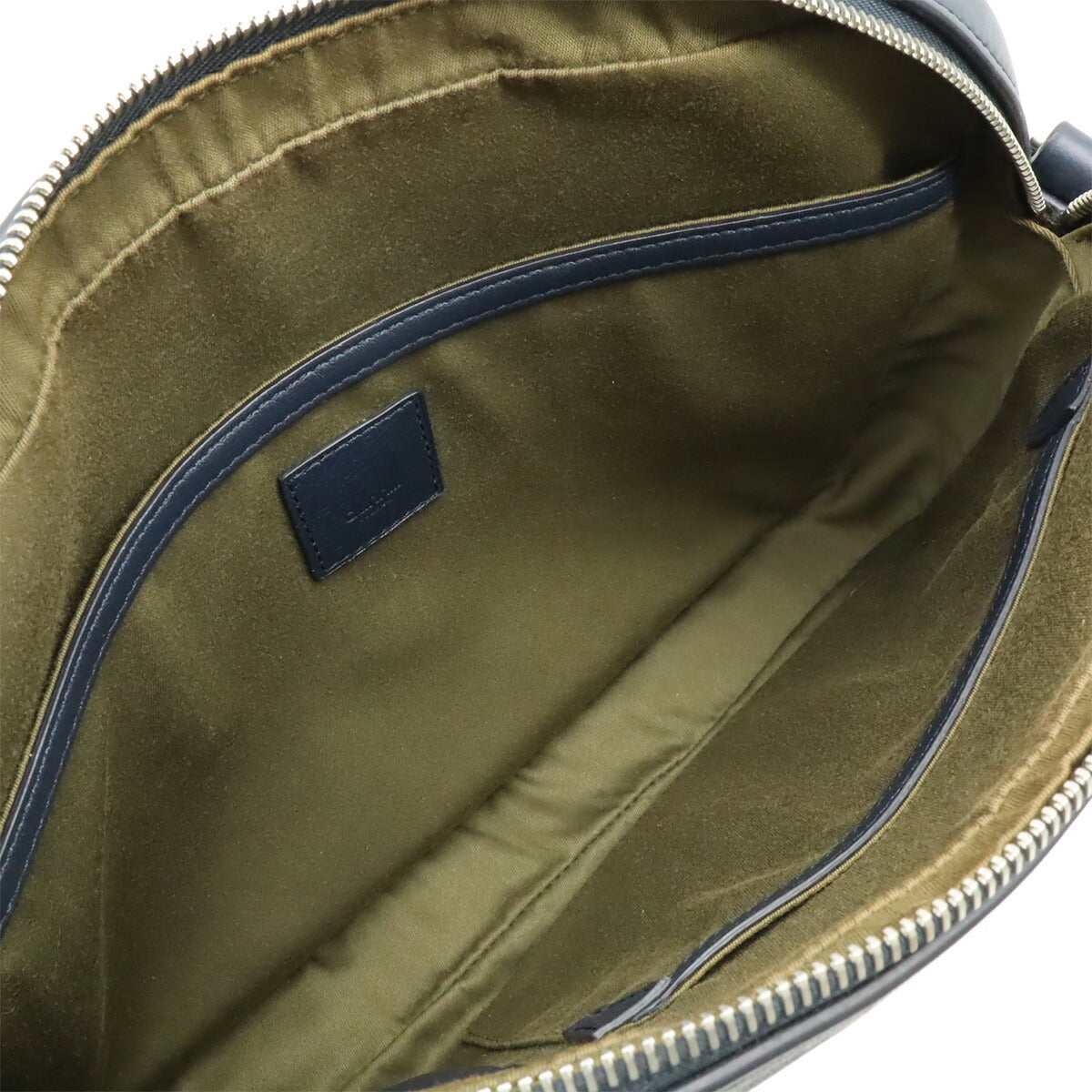 ダンヒル ハムステッド シティ カウ レザー ショルダー バッグ