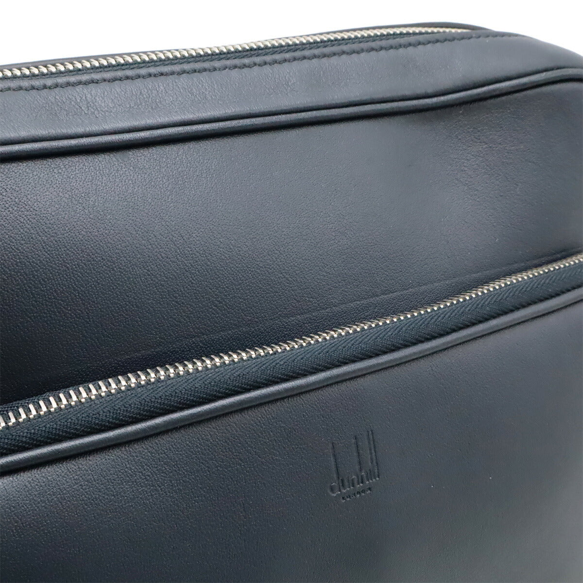 ダンヒル ハムステッド シティ カウ レザー ショルダー バッグ