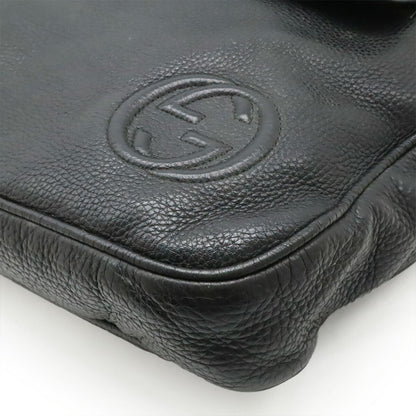 グッチ インターロッキング G レザー ブリーフケース