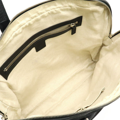 グッチ インターロッキング G レザー ブリーフケース