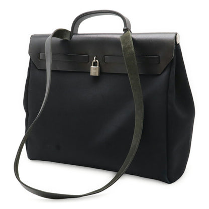 エルメス エールバッグMM トワルオフィシエ レザー 2WAYバッグ