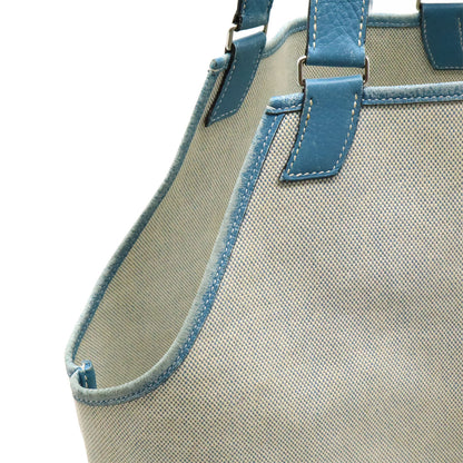 エルメス ジャルディニエールPM トワルアッシュ レザー 2wayトートバッグ