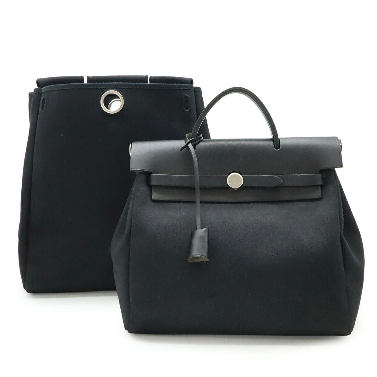 エルメス エールバッグPM トワルオフィシエ レザー 2WAYハンドバッグ