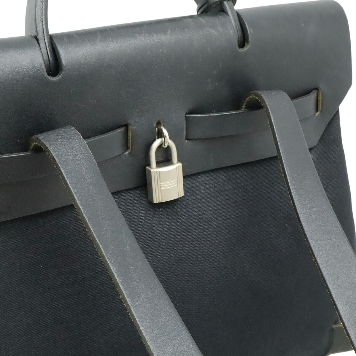 エルメス エールバッグPM トワルオフィシエ レザー 2WAYハンドバッグ
