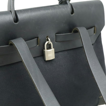 エルメス エールバッグPM トワルオフィシエ レザー 2WAYハンドバッグ