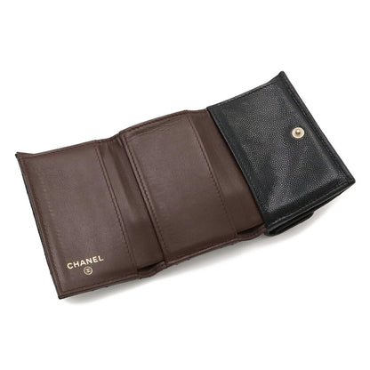 シャネル クラシックフラップ キャビアスキン 財布