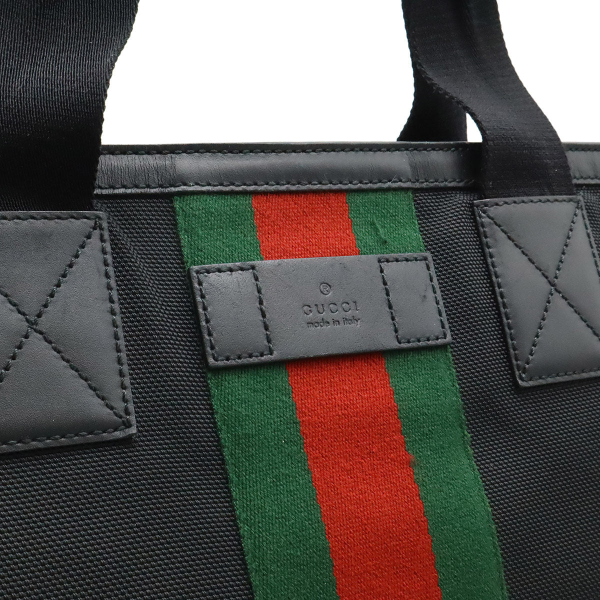 グッチ ナイロンキャンバス トートバッグ