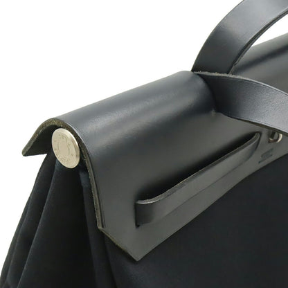 エルメス エールバッグMM トワルオフィシエ レザー ハンドバッグ