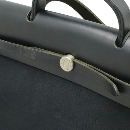 エルメス エールバッグMM トワルオフィシエ レザー ハンドバッグ
