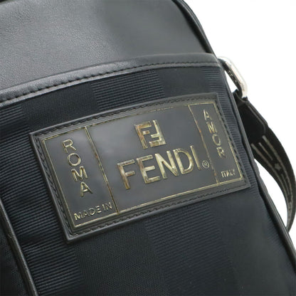 フェンディ ペカン ナイロンレザーショルダーバッグ