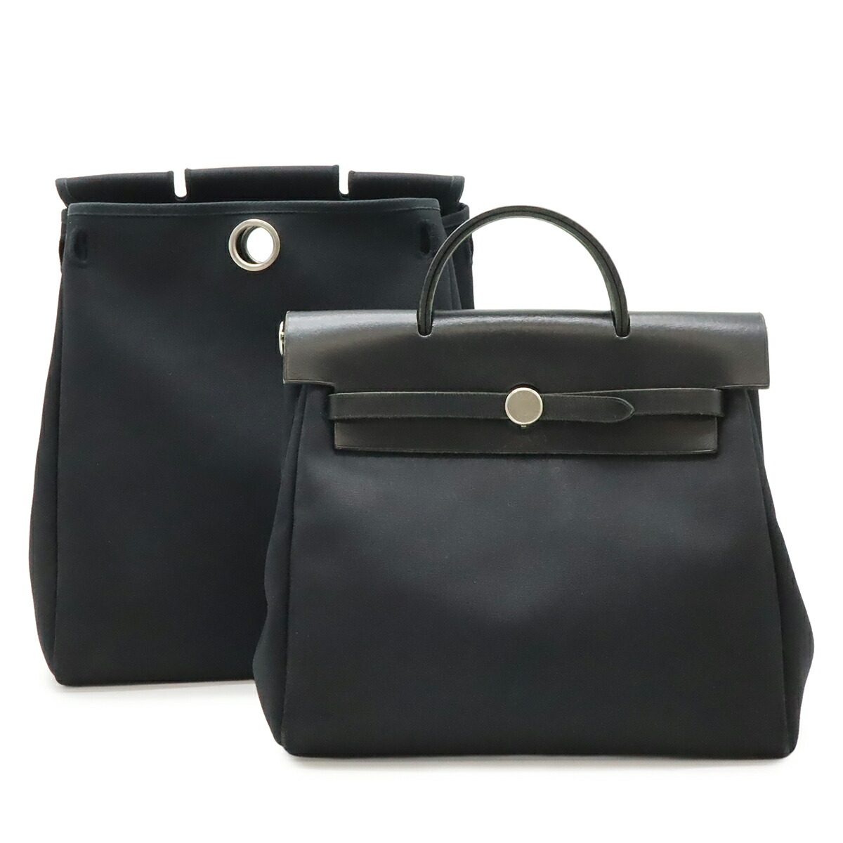 エルメス エールバッグアドPM トワルオフィシエ レザー 2wayリュックサック