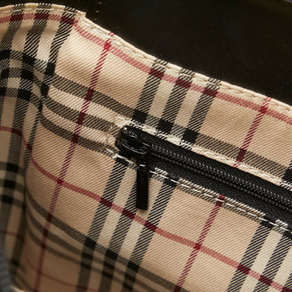 バーバリー ノバチェック レザー ハンドバッグ