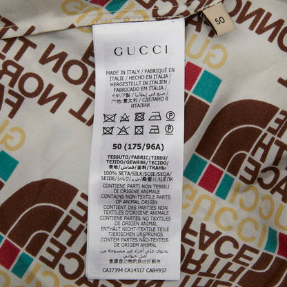 グッチ × ザ・ノースフェイス シルクシャツ