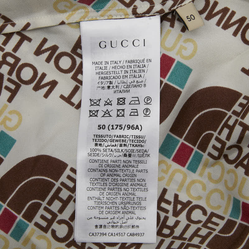 グッチ × ザ・ノースフェイス シルクシャツ