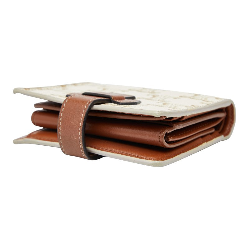 セリーヌ トリオンフ スモール ストラップウォレット PVC レザー 二つ折り財布