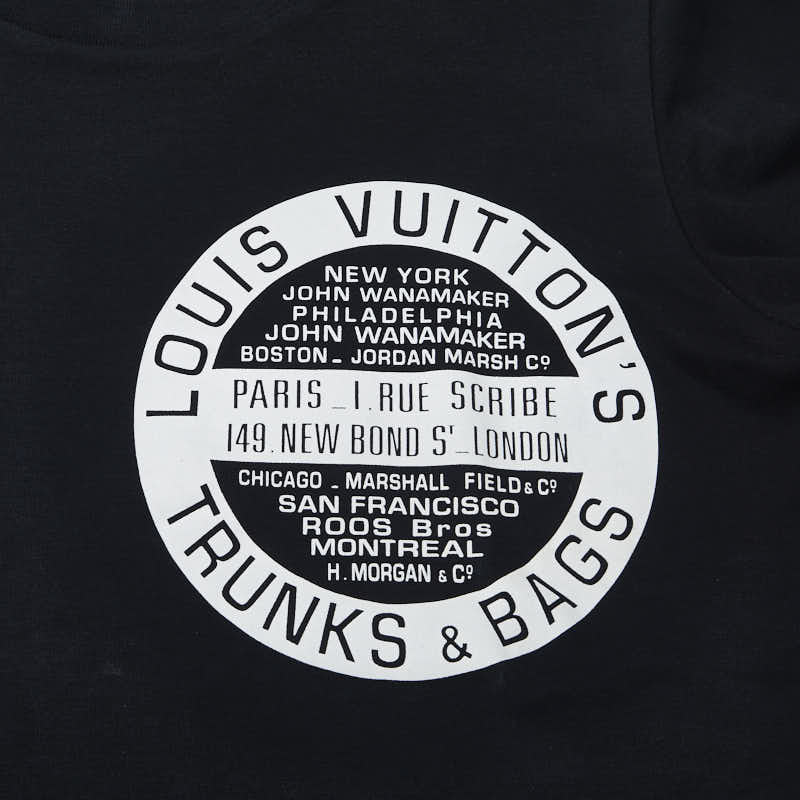 ルイヴィトン TRUNKS＆BAGSロゴ コットン Tシャツ
