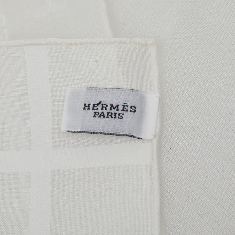 エルメス ジャカードH コットンハンカチーフ