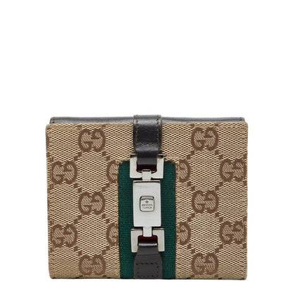 グッチ ジャッキー GGキャンバス 二つ折り財布
