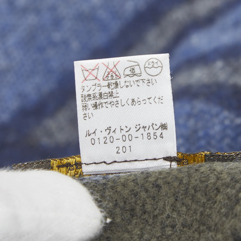 ルイヴィトン エシャルプ LV スティッカー ウールカシミヤマフラー
