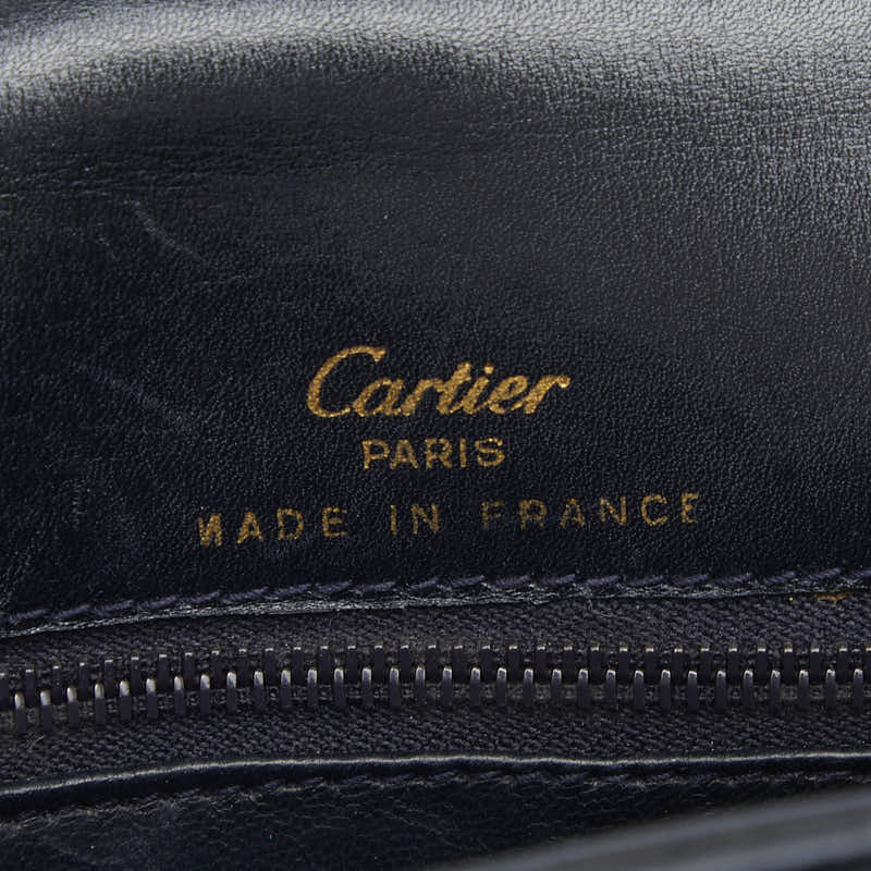 カルティエ レザーショルダーバッグ
