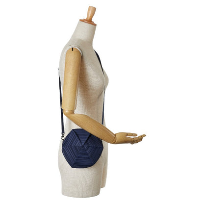 イッセイミヤケ プリーツプリーズ フローズンフラワー ポリエステルショルダーバッグ