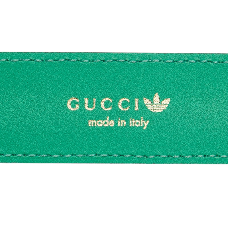 グッチ アディダスロゴ レザー ベルト