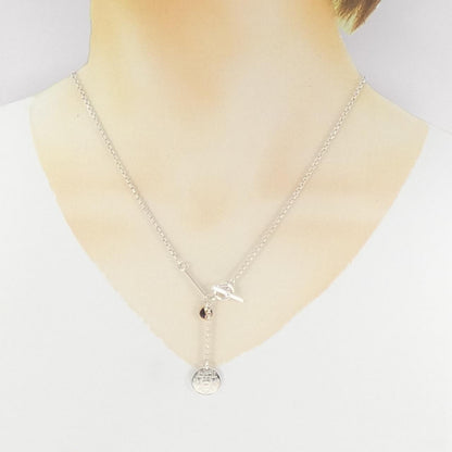エルメス エクスリブリス 925シルバー 750ピンクゴールド ネックレス