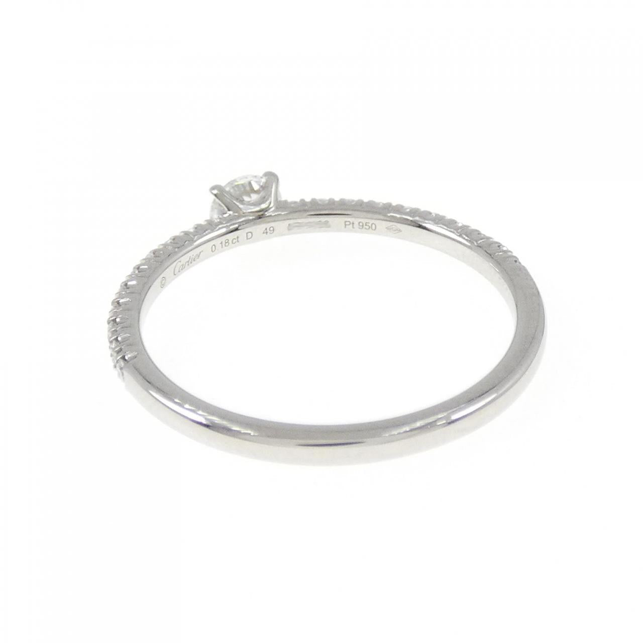カルティエ エタンセル プラチナ ダイヤモンド リング 49号