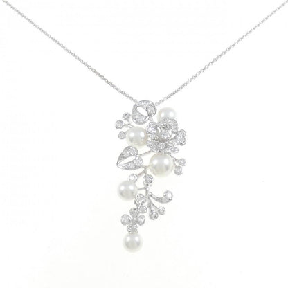 ミキモト ブルーム K18 ホワイト ゴールド ネックレス