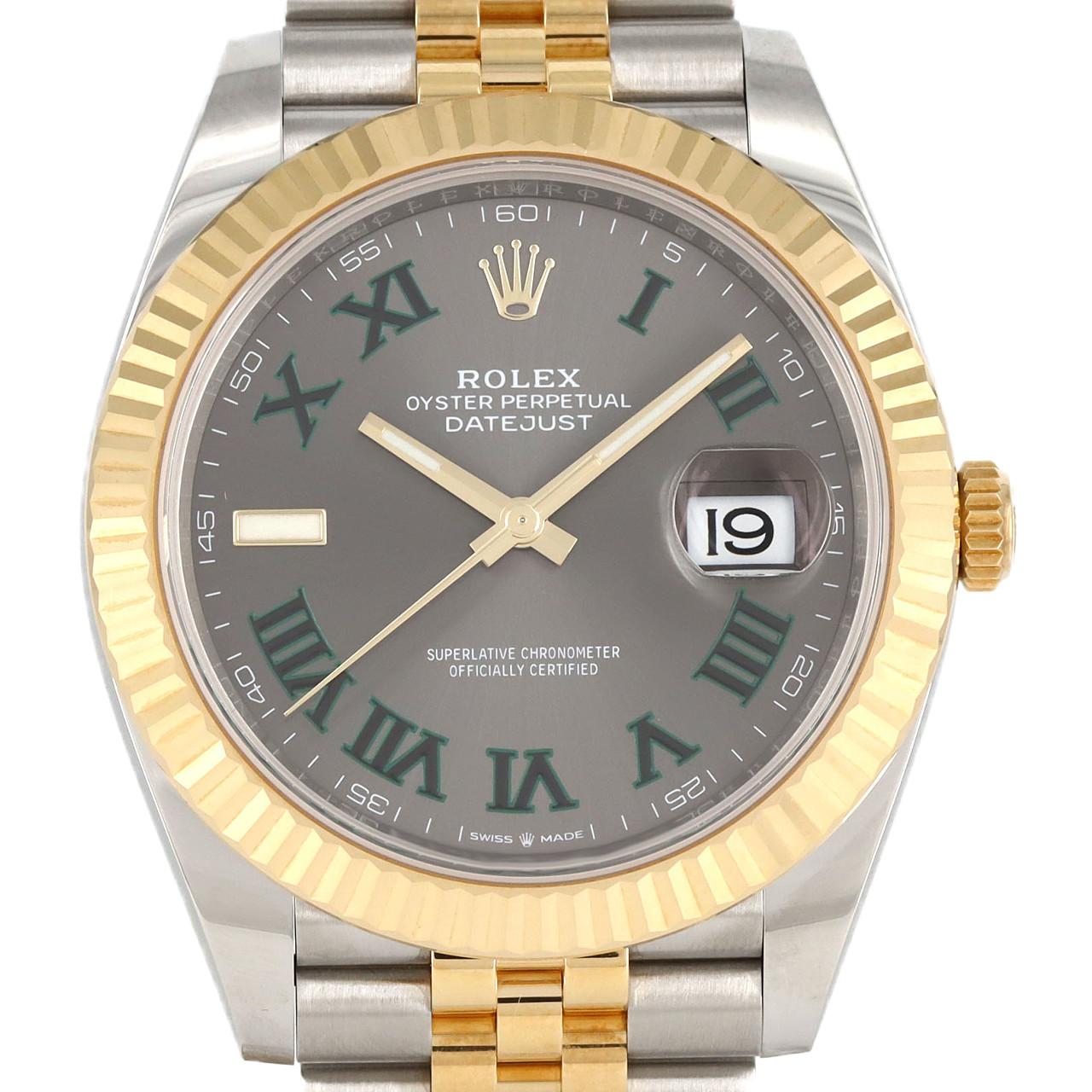 ロレックス デイトジャスト ステンレス x イエローゴールド