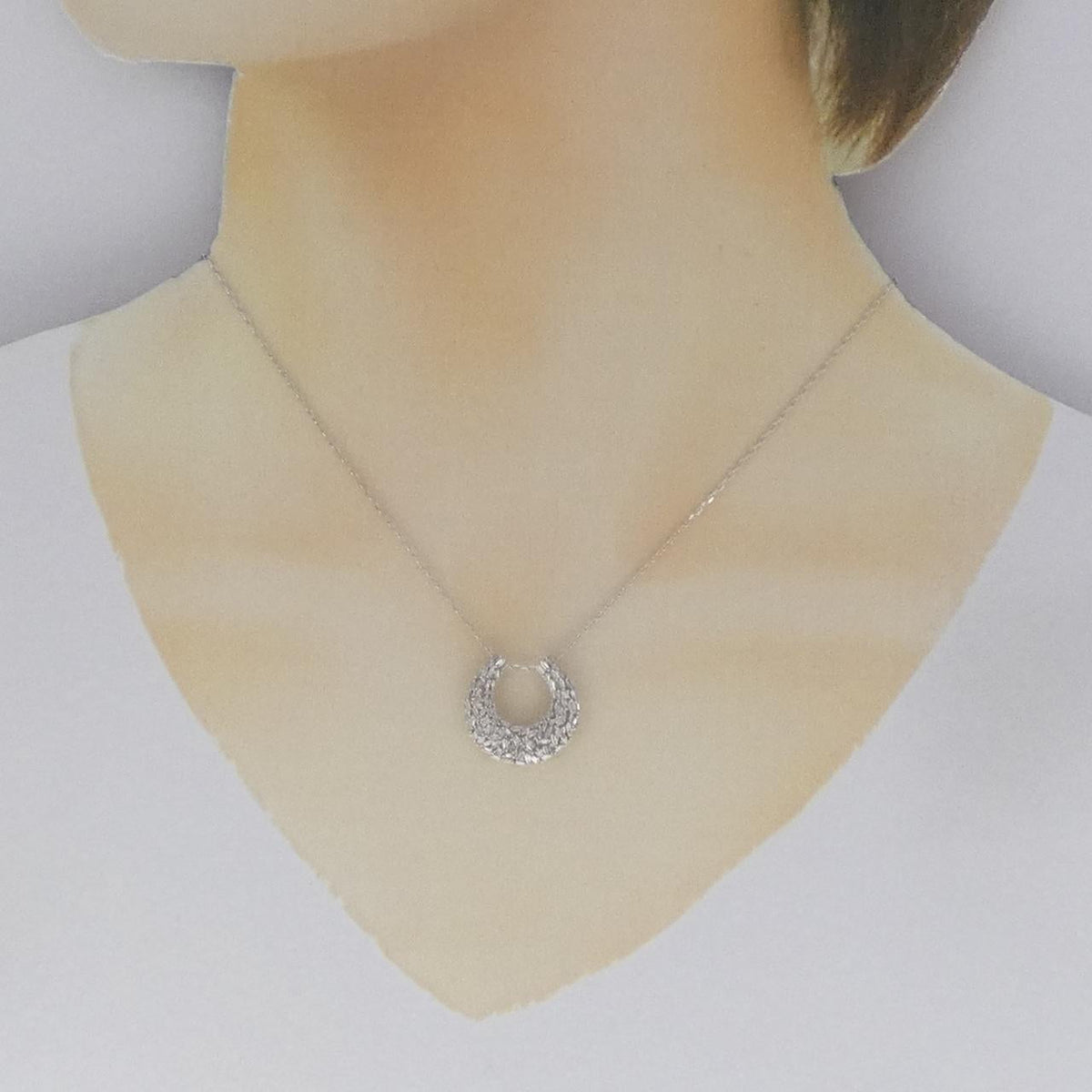 K18WG ダイヤモンド ネックレス