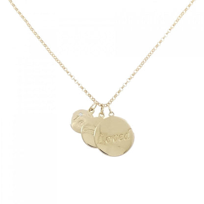 14K イエロー ゴールド ダイヤモンド ネックレス