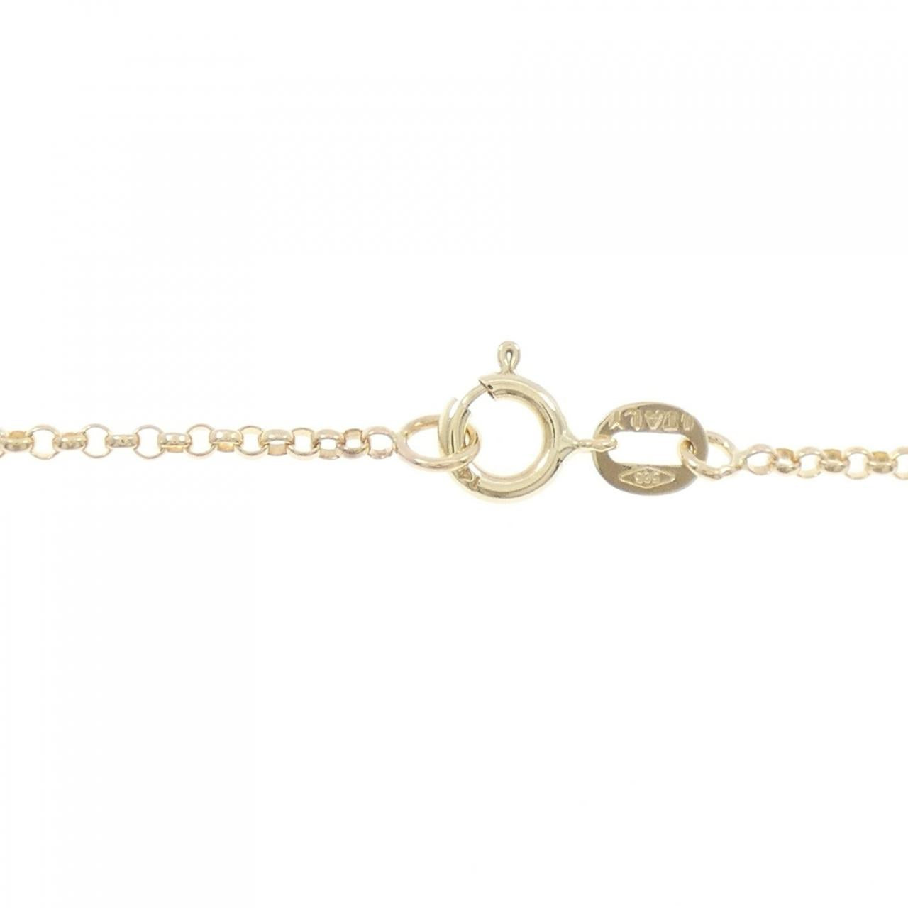 14K イエロー ゴールド ダイヤモンド ネックレス