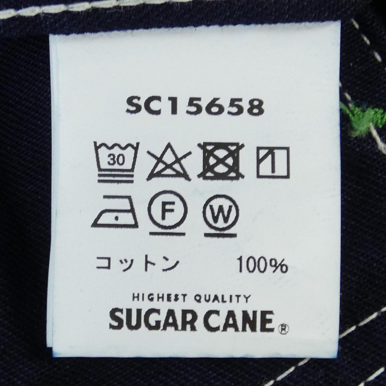 シュガーケーン ストライプウールコート