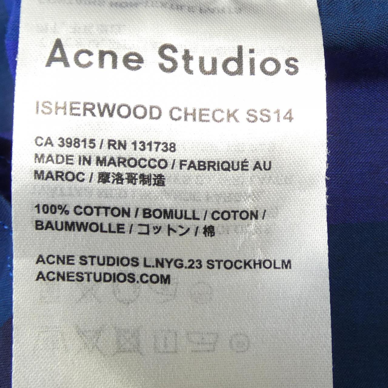 アクネストゥディオズ ISHERWOOD CHECKシャツ