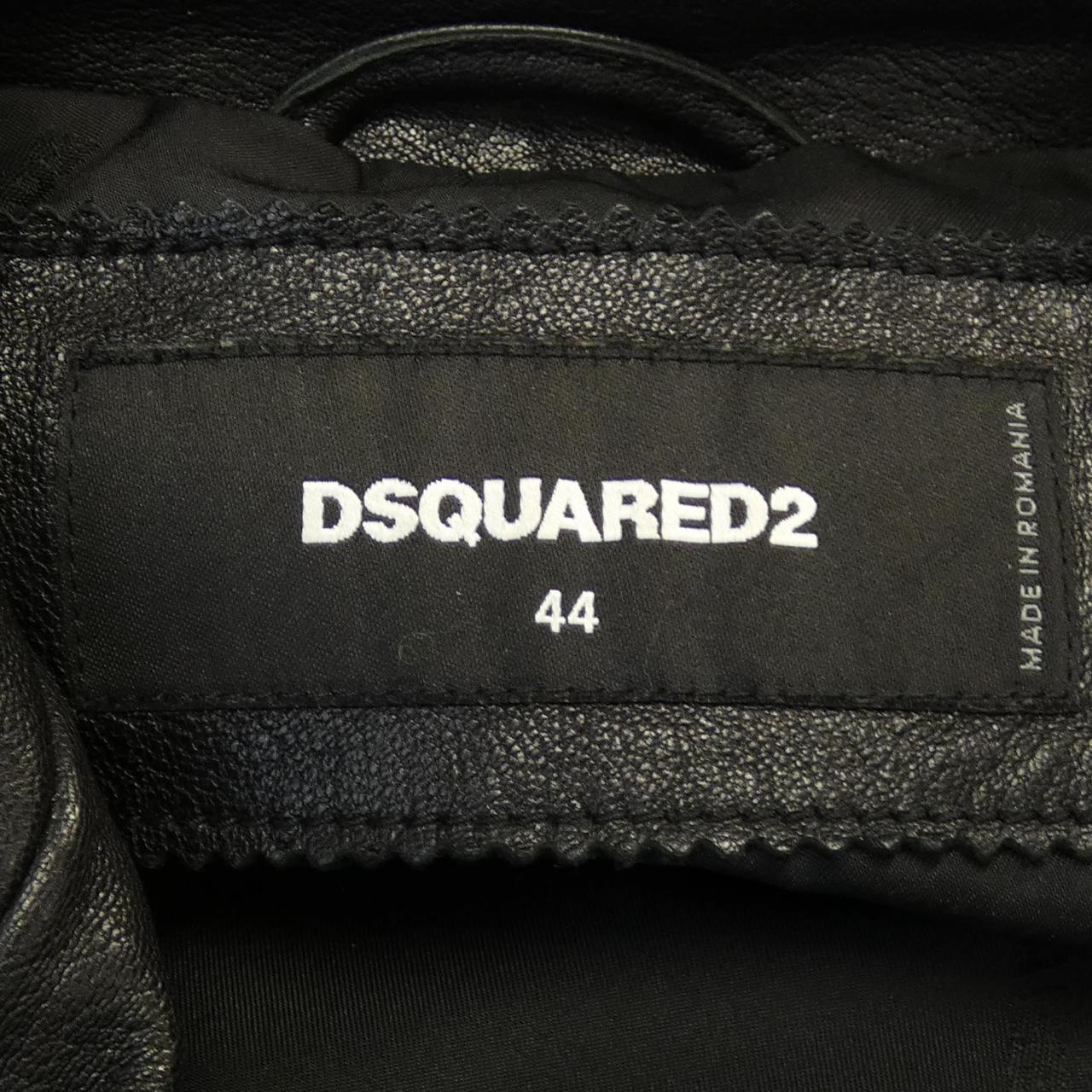 Dsquared2 S74AM0877 レザー ライダース ジャケット