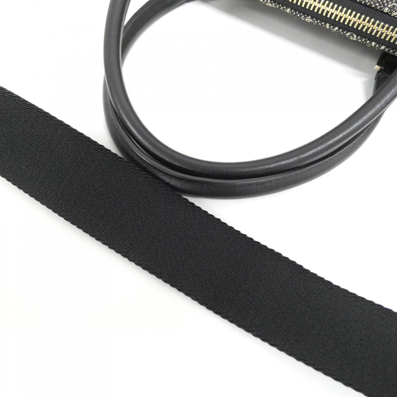 ジミーチュウ Webbed Top Handle JCロゴジャカード カーフ ハンドバッグ