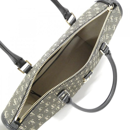 ジミーチュウ Webbed Top Handle JCロゴジャカード カーフ ハンドバッグ