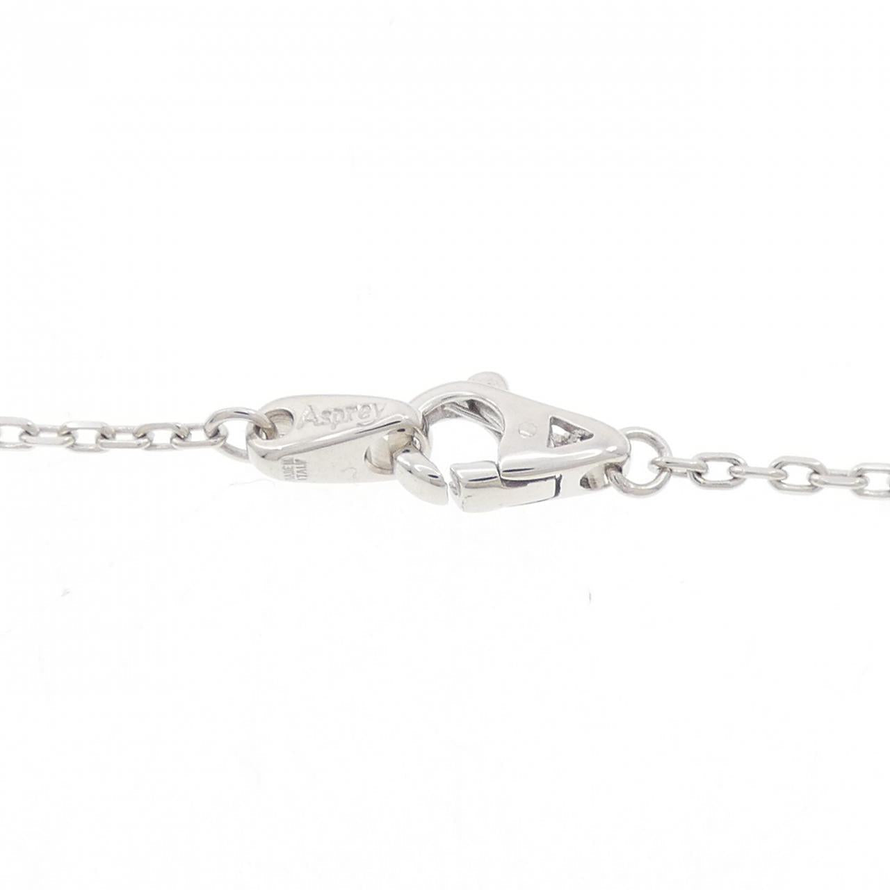 Asprey 750 ホワイト ゴールド ダイヤモンド ネックレス