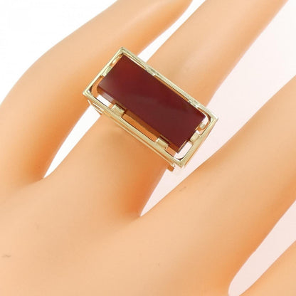 アリータ 375イエローゴールドカーネリアンリング