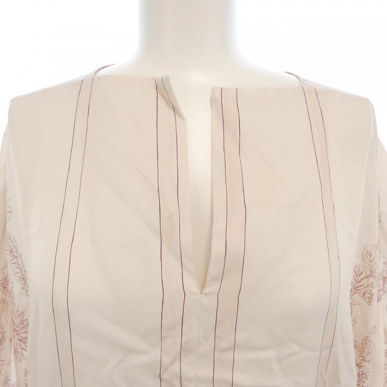 エルメス 5E0579D138 シルクワンピース