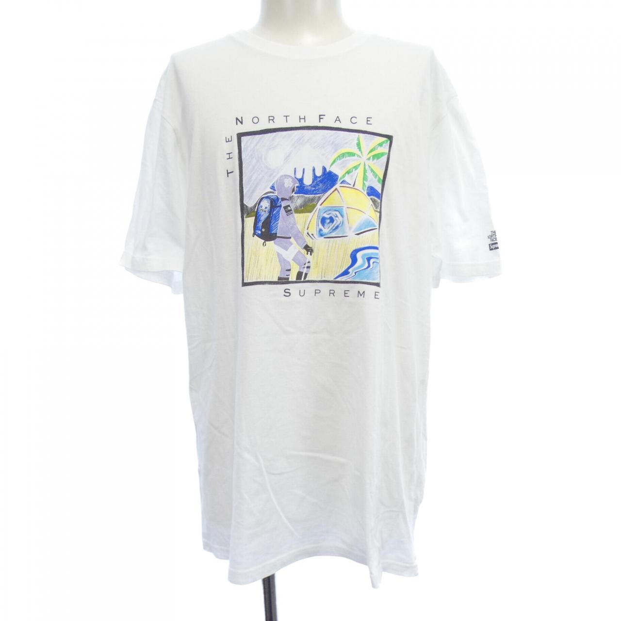 シュプリームザノースフェイス コットンTシャツ
