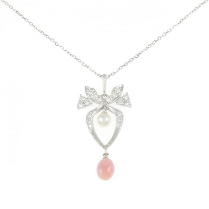 ミキモト コンク パール プラチナ ネックレス