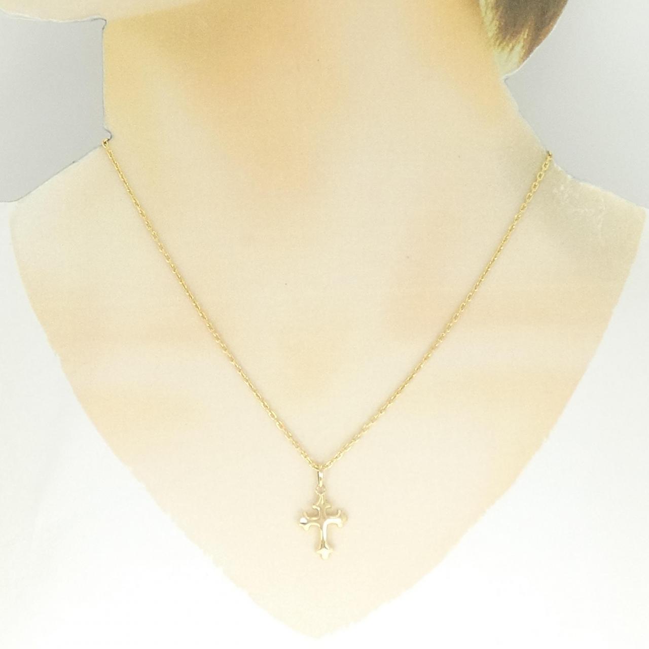 Au750 クロス ネックレス