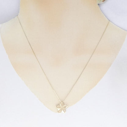 14K イエロー ゴールド フラワー ネックレス