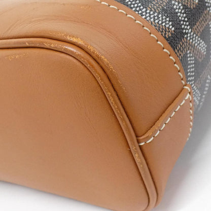 ゴヤール サンルイ コーティング キャンバス レザー バッグ